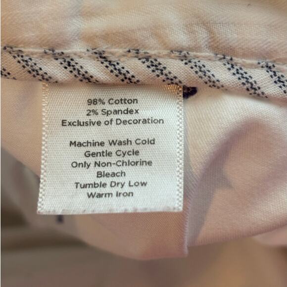 Talbots Heritage Chino  Pants Size 14 Stretch Embroidered Dachshund Dogs - Picture 7 of 13